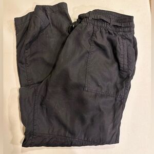 Lane‎ Bryant Black Utility Pants Drawstring Waist Relaxed Fit Casual Trousers